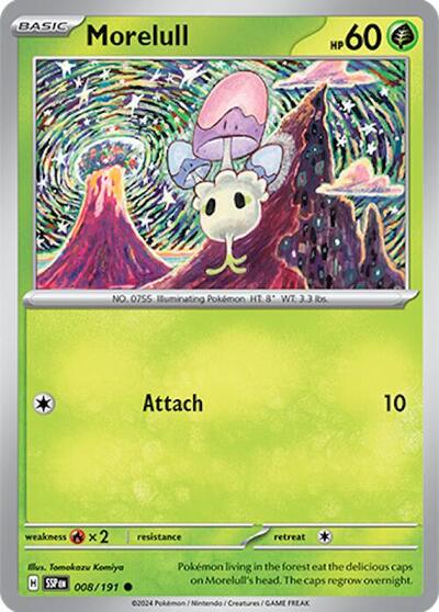 Morelull (SV08: Surging Sparks) Light Play Reverse Holofoil
