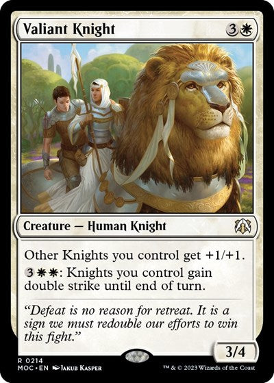 Valiant Knight (Commander: March of the Machine) Light Play