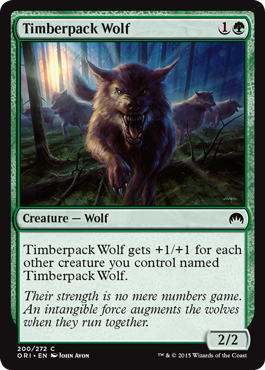 Timberpack Wolf (Magic Origins) Light Play