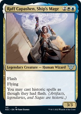 Raff Capashen, Ship's Mage (Commander: Kamigawa: Neon Dynasty) Damaged / Poor