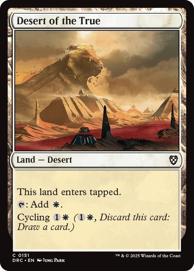 Desert of the True (Commander: Aetherdrift) Light Play