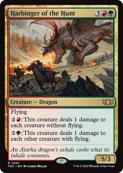 Harbinger of the Hunt (Commander: Tarkir: Dragonstorm) Light Play