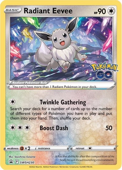 Radiant Eevee - SWSH230 (SWSH: Sword & Shield Promo Cards) Near Mint Holofoil