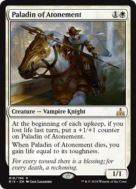 Paladin of Atonement (Rivals of Ixalan) Light Play