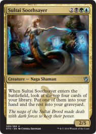 Sultai Soothsayer (Khans of Tarkir) Damaged / Poor