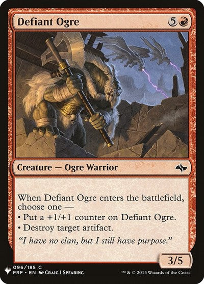 Defiant Ogre (Mystery Booster) Light Play