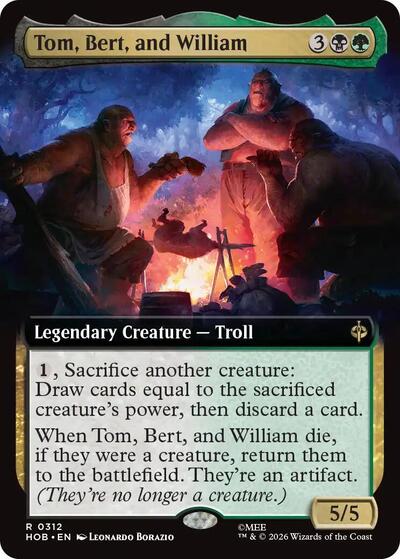 Tom, Bert, and William (Extended Art) (The Hobbit) Near Mint