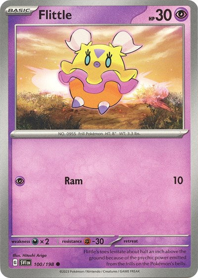 Flittle - 100 (Scarlet and Violet: Base Set) Light Play Reverse Holofoil