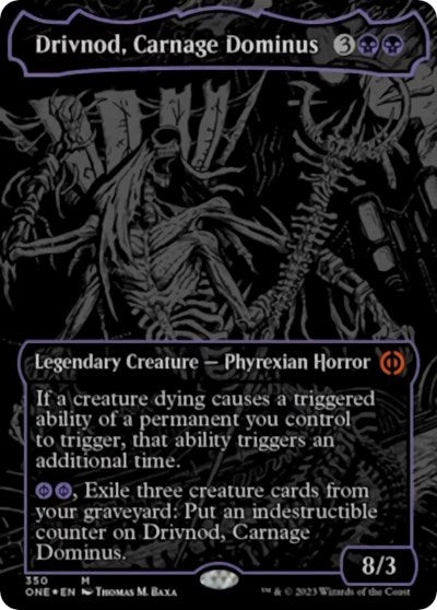 Drivnod, Carnage Dominus (Oil Slick Raised Foil) (Phyrexia: All Will Be One) Near Mint Foil