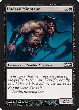 Undead Minotaur (Magic 2014 Core Set) Light Play