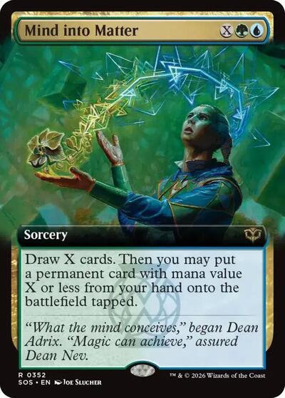 Mind into Matter (Extended Art) (Secrets of Strixhaven) Light Play Foil