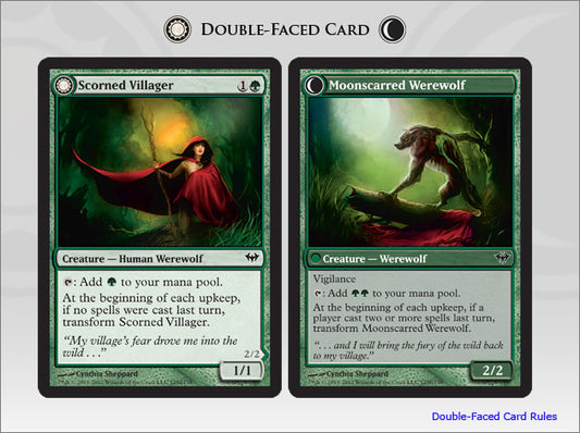 Scorned Villager (Moonscarred Werewolf) (Dark Ascension) Light Play