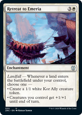 Retreat to Emeria (Commander 2020 Zendikar Rising) Light Play