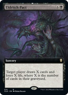 Eldritch Pact (Extended Art) (Commander Legends: Battle for Baldur's Gate) Light Play