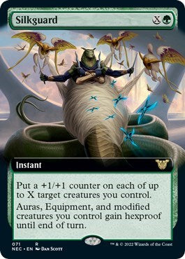 Silkguard (Extended Art) (Commander: Kamigawa: Neon Dynasty) Light Play