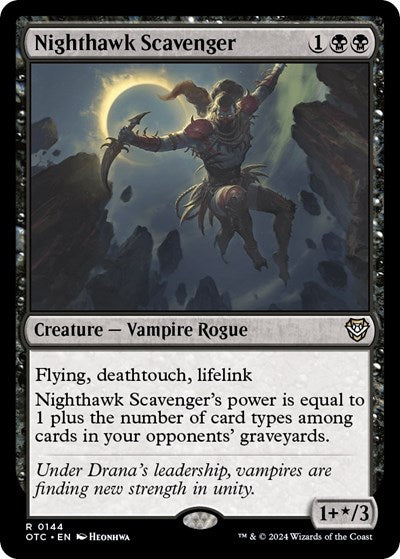 Nighthawk Scavenger (Commander: Outlaws of Thunder Junction) Light Play