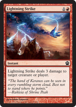 Lightning Strike (Theros) Light Play Foil