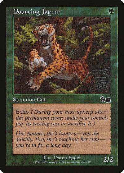 Pouncing Jaguar (Urza's Saga) Light Play