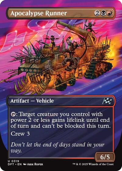 Apocalypse Runner (Borderless) (Aetherdrift) Light Play