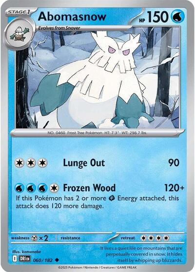 Abomasnow (SV10: Destined Rivals) Light Play