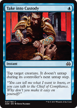 Take into Custody (Aether Revolt) Light Play Foil