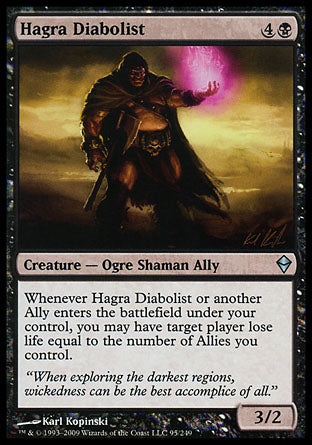 Hagra Diabolist (Zendikar) Light Play