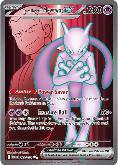 Team Rocket's Mewtwo ex - 213 (SV10: Destined Rivals) Near Mint Holofoil
