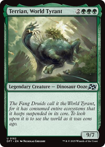 Terrian, World Tyrant (Aetherdrift) Light Play Foil
