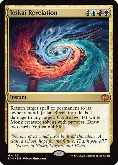 Jeskai Revelation (Tarkir: Dragonstorm) Light Play Foil