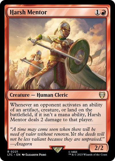 Harsh Mentor (Commander: The Lord of the Rings: Tales of Middle-earth) Light Play