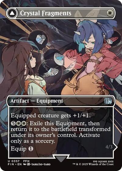 Crystal Fragments (Borderless) (Universes Beyond: FINAL FANTASY) Light Play Foil