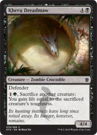 Kheru Dreadmaw (Khans of Tarkir) Light Play