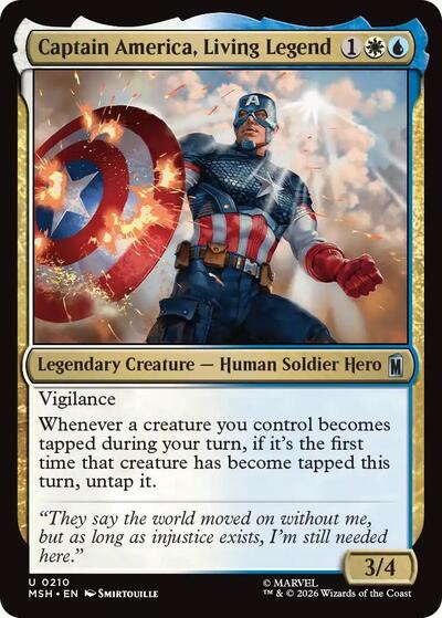 Captain America, Living Legend (Marvel Super Heroes) Light Play