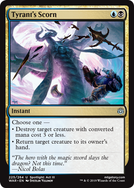 Tyrant's Scorn (War of the Spark) Light Play