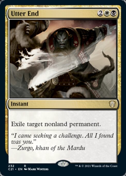 Utter End (Commander 2021 Strixhaven) Light Play