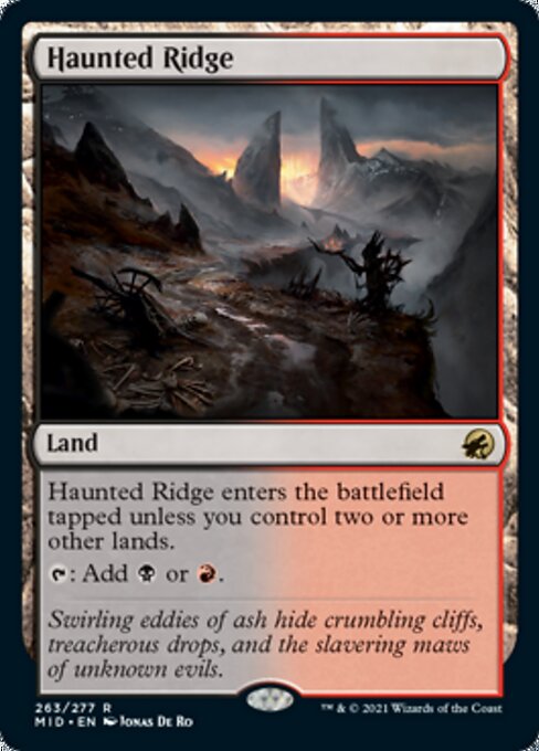 Haunted Ridge (Innistrad: Midnight Hunt) Light Play Foil