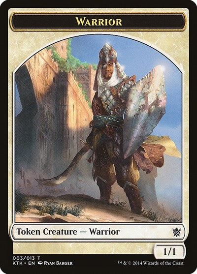 Warrior Token (Sword & Shield) (Khans of Tarkir) Light Play