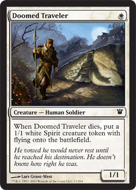Doomed Traveler (Innistrad) Light Play