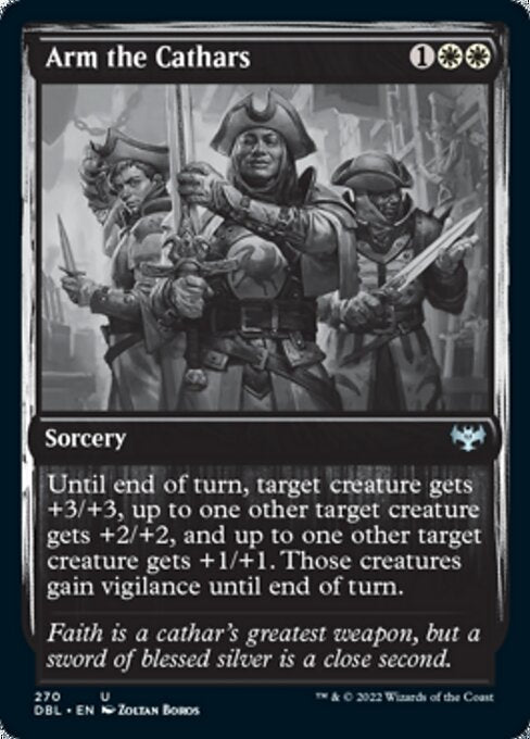 Arm the Cathars (Innistrad: Double Feature) Light Play