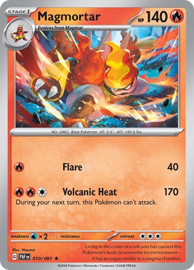 Magmortar (SV: Paldean Fates) Light Play Holofoil