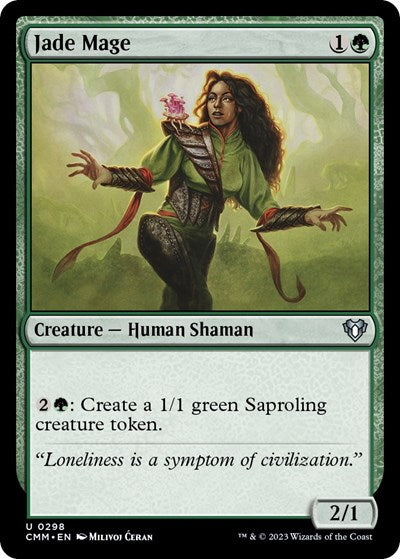 Jade Mage (Commander Masters) Light Play