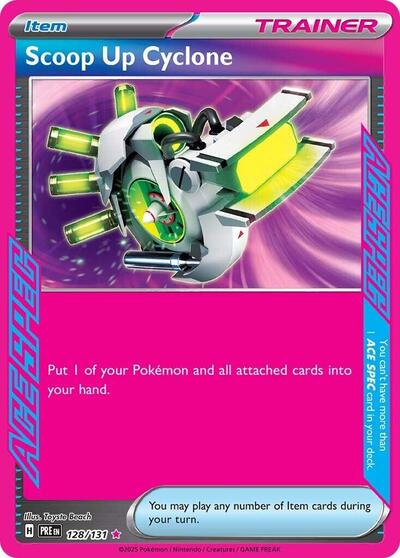 Scoop Up Cyclone (SV: Prismatic Evolutions) Light Play Holofoil