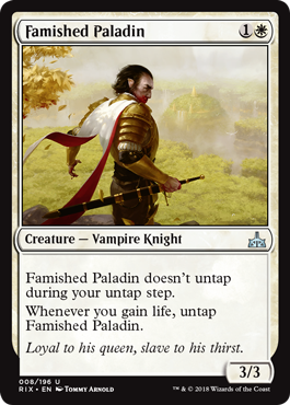 Famished Paladin (Rivals of Ixalan) Damaged / Poor