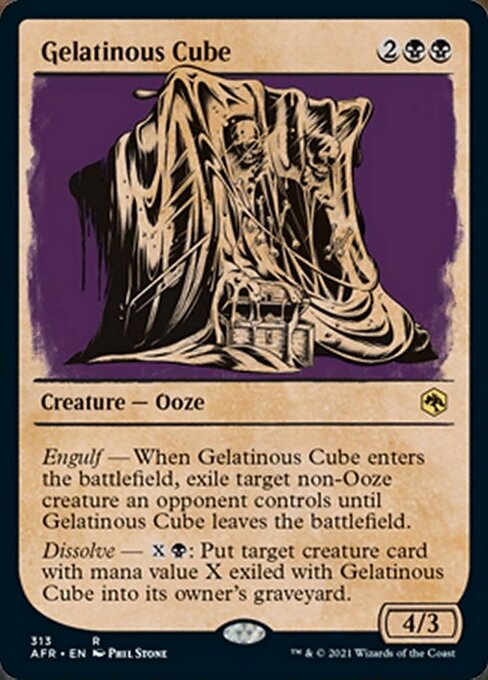 Gelatinous Cube (Showcase) (Adventures in the Forgotten Realms) Light Play