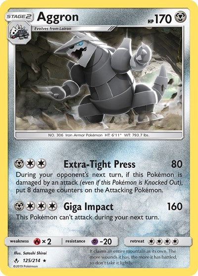 Aggron (SM - Unbroken Bonds) Light Play