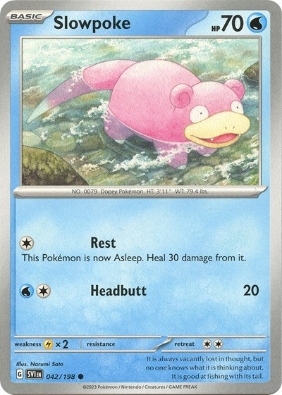 Slowpoke - 042 (Scarlet and Violet: Base Set) Light Play