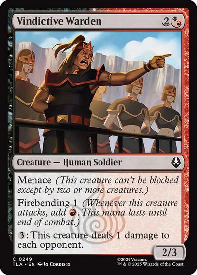 Vindictive Warden (Avatar: The Last Airbender) Light Play Foil