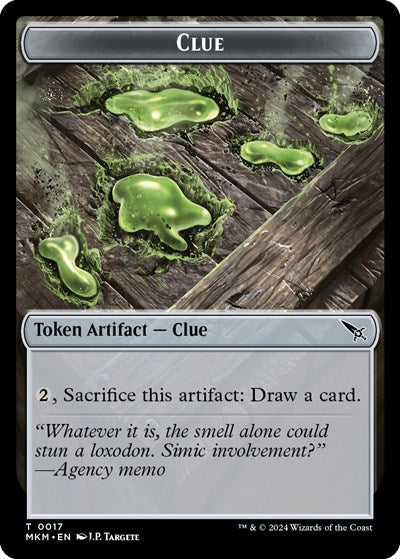 Clue (0017) / A 0044 Double-Sided Token (Murders at Karlov Manor) Light Play Foil
