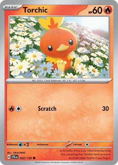 Torchic (SV09: Journey Together) Light Play Reverse Holofoil