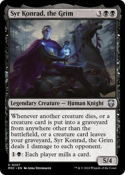 Syr Konrad, the Grim (Commander: Modern Horizons 3) Light Play